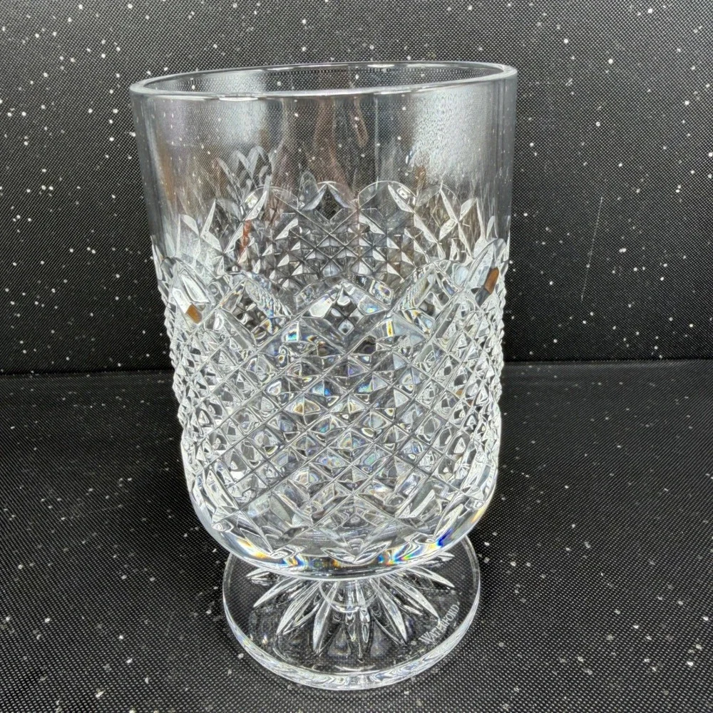 Waterford Crystal Castle Nore Vase Large Footed Goblet Cup Centerpiece 6 Inch